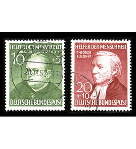 II BRD Nr. 157+158 gestempelt 10+20 Pfg. Wohlfahrt 1952