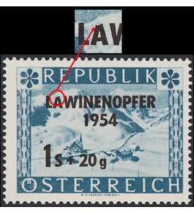 sterreich Nr. 998 II postfrisch Plattenfehler