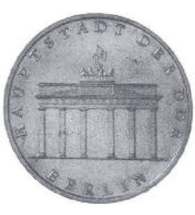 DDR-5 Mark 1971 A              Brandenburger Tor (J. 1536)