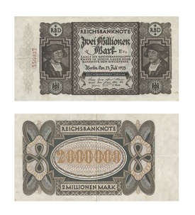 Weimarer Republik 1919-1933 2 Millionen Mark 23.7.1923