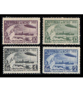 Sowjetunion Nr. 402-405 ungestempelt, gezhnt Polarfahrt 1931