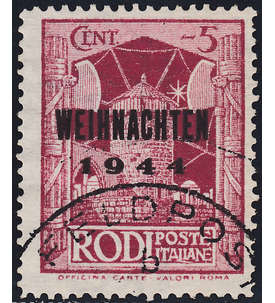 Deutsches Reich Feldpost Nr. 12 gestempelt Inselpost Rhodos