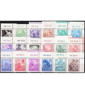 DDR Nr. 362-379 postfrisch ** Eckrandsatz oben rechts 5-Jahr-Plan 1953