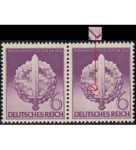 Deutsches Reich Nr. 818 V postfrisch Plattenfehler