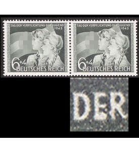 Deutsches Reich Nr. 843IV postfrisch Plattenfehler