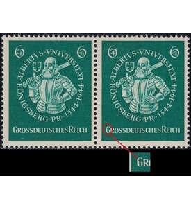 Deutsches Reich Nr. 896 f 37 postfrisch Plattenfehler