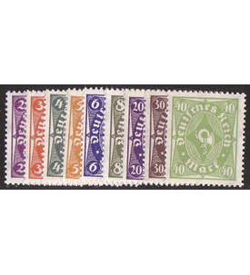   Deutsches Reich Nr. 224-232 Posthorn einfarbig 1922