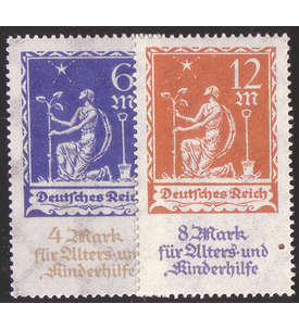   Deutsches Reich Nr. 233-234 Alters- und Kinderhilfe 1922