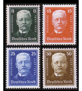 Deutsches Reich Nr. 403-406 Geburtstag Hindenburgs