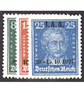 II Dt. Reich Nr. 407-409       I.A.A.-Aufdrucke