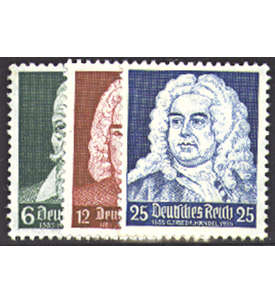 Deutsches Reich Nr. 573-575 Schütz-,Bach-,Händel-Feier