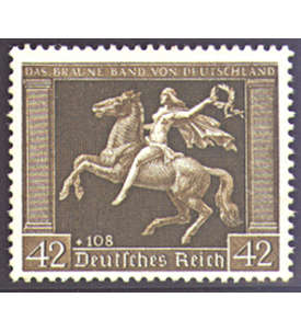 II Deutsches Reich Nr. 671 Braunes Band 1938