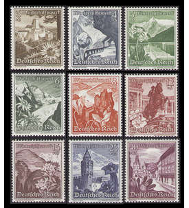 II Deutsches Reich Nr. 675-683 Winterhilfe-Ostmark 1938