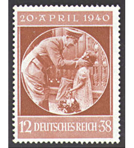 II Deutsches Reich Nr. 744 Geburtstag Hitlers 1940