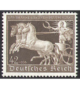 II Deutsches Reich Nr. 747 Braunes Band 1940
