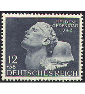 Deutsches Reich Nr. 812 Heldengedenktag 1942
