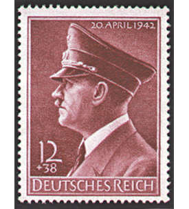 II Deutsches Reich Nr. 813 Geburtstag Hitlers 1942