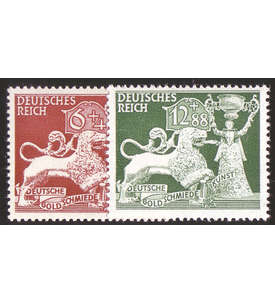 Deutsches Reich Nr. 816-817 Goldschmiedekunst 1942