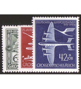   Deutsches Reich Nr. 866-868 25 Jahre Luftpostdienst 1944