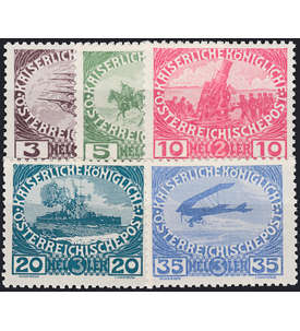 sterreich Nr. 180-184 postfrisch Kriegswitwen- und -waisenhilfe Militr 1915