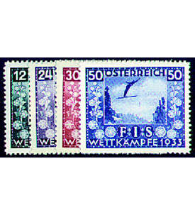 sterreich Nr. 551-554 FIS-Wettkmpfe 1933