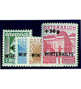 sterreich Nr. 563-566 Winterhilfe-Aufdrucke 1933