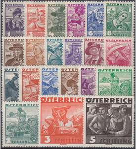 sterreich Nr. 567-587 Volkstrachten