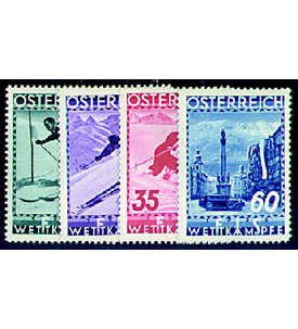 sterreich Nr. 623-626 FIS-Wettkmpfe 1936