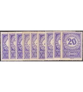sterreich Portomarken Nr. 84-92y postfrisch ** (9 Werte)