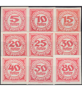 sterreich Portomarken Nr. 93-101 postfrisch
