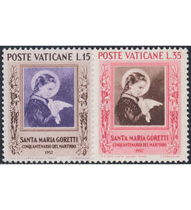Vatikan Nr. 190-191 postfrisch ** Hl. Maria Goretti 1953