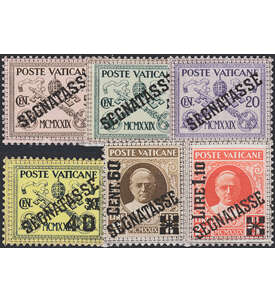 Vatikan Porto Nr. 1-6 postfrisch ** Portomarken