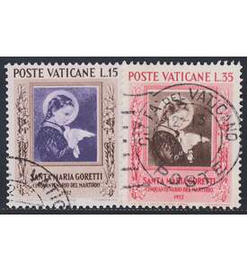 Vatikan Nr. 185-186 gestempelt Flugpostmarken 1951