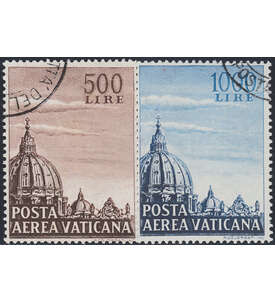 Vatikan Nr. 205-206 gestempelt Flugpostmarken 1953