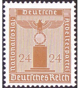 Deutsches Reich Dienstmarke Nr. 163y postfrisch waag. Riffelung geprft + signiert Schlegel