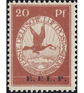Deutsches Reich Nr. VI postfrisch ** 20 Pfg. Flugpost E.EL.P.