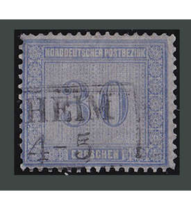 Norddeutscher Postbezirk Nr. 26 Poststempelentwertung