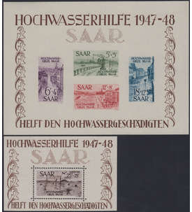 Saar Blocks 1+2 ungestempelt Hochwasserhilfe