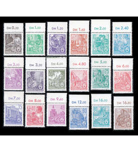 DDR Nr. 405-422 postfrisch ** Fnfjahresplan Oberrandsatz