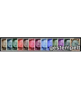 Generalgouvernement Nr. 1-13 gestempelt Hindenburg-Aufdruck