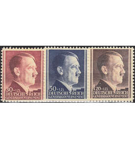 Generalgouvernement Nr. 89-91  postfrisch Hitler
