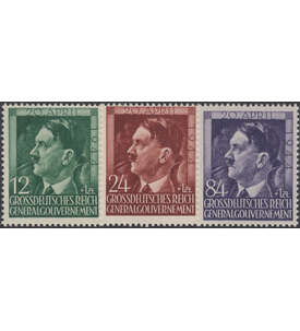 Generalgouvernement Nr. 117-19 postfrisch Hitler