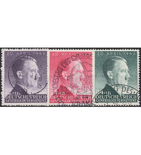 Generalgouvernement Nr. 101-03 gestempelt Hitler