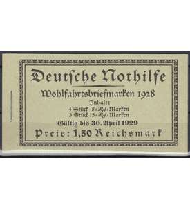 Deutsches Reich Markenheft Nr. 27.3 Nothilfe 1928 postfrisch **