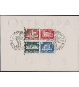 Deutsches Reich Block 3 gestempelt OSTROPA 1935 mit Sonderstempel