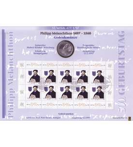 BRD Bund Numisblatt 1/1997 - Melanchthon