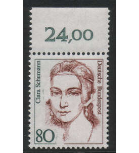 BRD Bund  Nr. 1305 I postfrisch Plattenfehler - Fehlende Locke - Oberrandstck