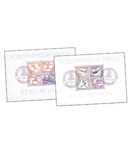 Deutsches Reich Block 5+6 mit Ersttagssonderstempel