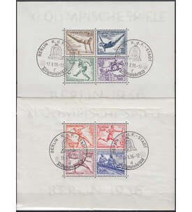Deutsches Reich Block 5+6 mit Sonderstempel Berlin KdF Stadt