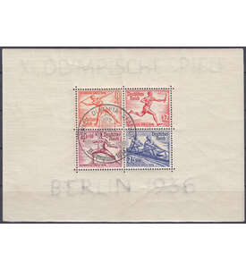 Deutsches Reich Block 6z mit Sonderstempel geprft und signiert Schlegel